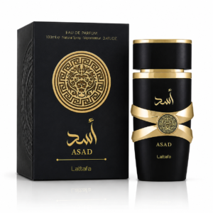 lattafa asad edp 100ml uk dior sauvage elixir dupe black gold bottle