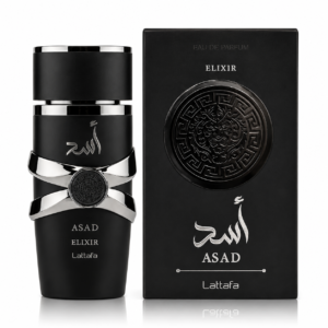 lattafa asad elixir edp 100ml uk hugo boss bottled absolu dupe black bottle tobacco saffron