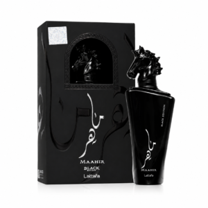 lattafa maahir black edition edp 100ml uk orto parisi terroni dupe matte black bottle leather smoky niche