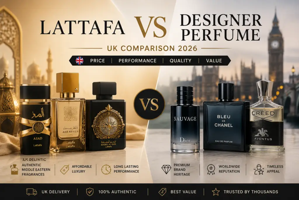 Lattafa vs Designer Perfume UK Comparison 2026