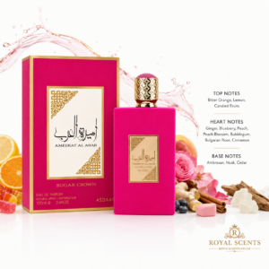 Asdaaf Ameerat Al Arab Sugar Crown fragrance notes: peach top over a candied fruit base