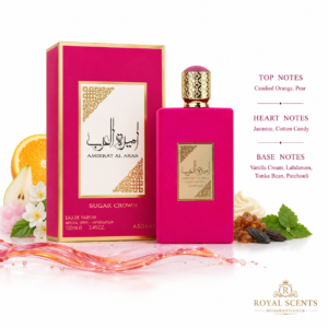 Asdaaf Ameerat Al Arab Sugar Crown fragrance notes: the sweet gourmand top, heart and base notes