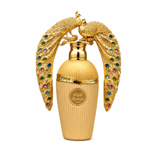 Lattafa Afeef 100ml eau de parfum bottle, a peach, tuberose and praline fragrance