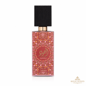 Lattafa Ajwad Pink to Pink 60ml EDP bottle, a raspberry, rose and musk fragrance