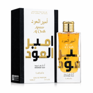 Lattafa Ameer Al Oudh Intense Oud eau de parfum 100ml bottle shown front-on