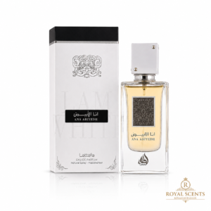 Lattafa Ana Abiyedh I Am White eau de parfum 100ml bottle shown front-on