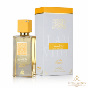 Lattafa Ana Abiyedh Passion eau de parfum 100ml bottle shown front-on