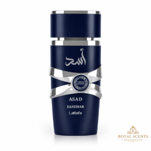 Lattafa Asad Zanzibar Limited Edition 100ml Eau de Parfum perfume bottle
