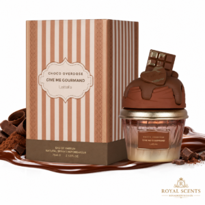 Lattafa Choco Overdose notes: dark chocolate fudge, cocoa powder, cupcake, vanilla, caramel, benzoin