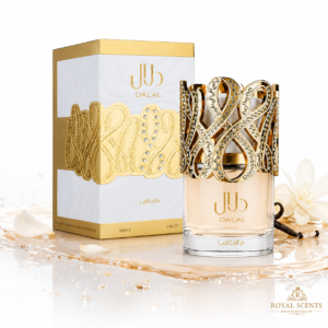 Lattafa Dalal notes: Golden Delicious apple, mandarin, ylang-ylang, jasmine, orange flower, vanilla, musk, oakmoss