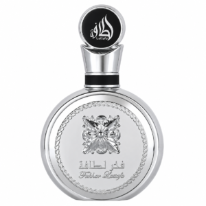 Lattafa Fakhar Platinum eau de parfum 100ml bottle shown front-on