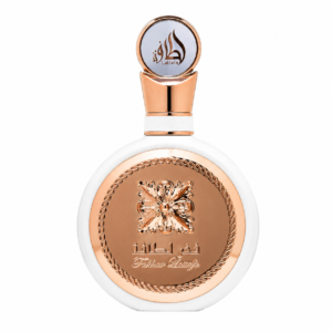 Lattafa Fakhar Rose Gold eau de parfum 100ml bottle shown front-on