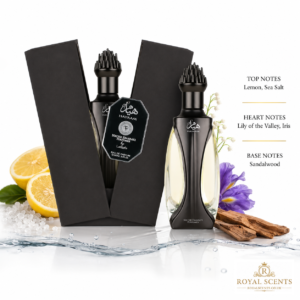 Lattafa Niche Emarati Hayaam packaging and box - 100ml aquatic EDP