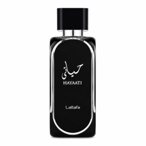 Lattafa Hayaati Black eau de parfum 100ml bottle shown front-on