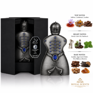 Lattafa Khalid 80ml eau de parfum note pyramid: saffron, leather and oud