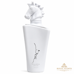 Lattafa Maahir Honor 100ml EDP bottle, the fresh citrus-aromatic entry in the Maahir line