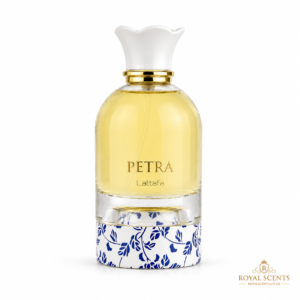 Lattafa Petra EDP 100ml perfume bottle shown against a plain background