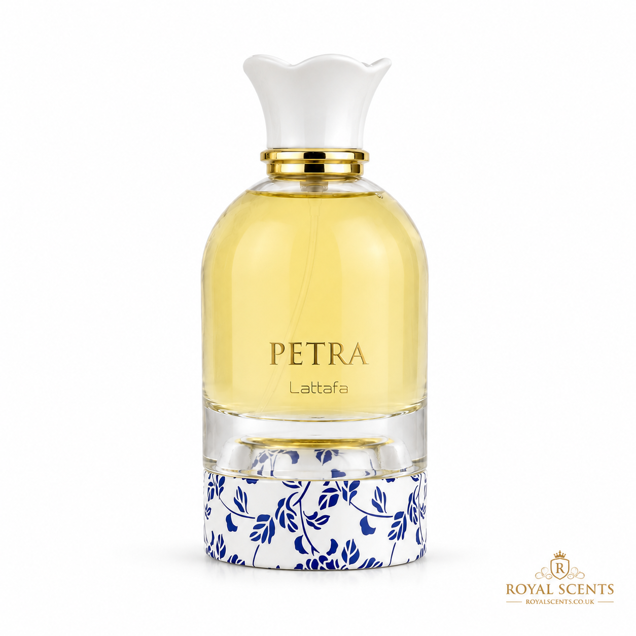 Lattafa Petra EDP 100ml perfume bottle shown against a plain background