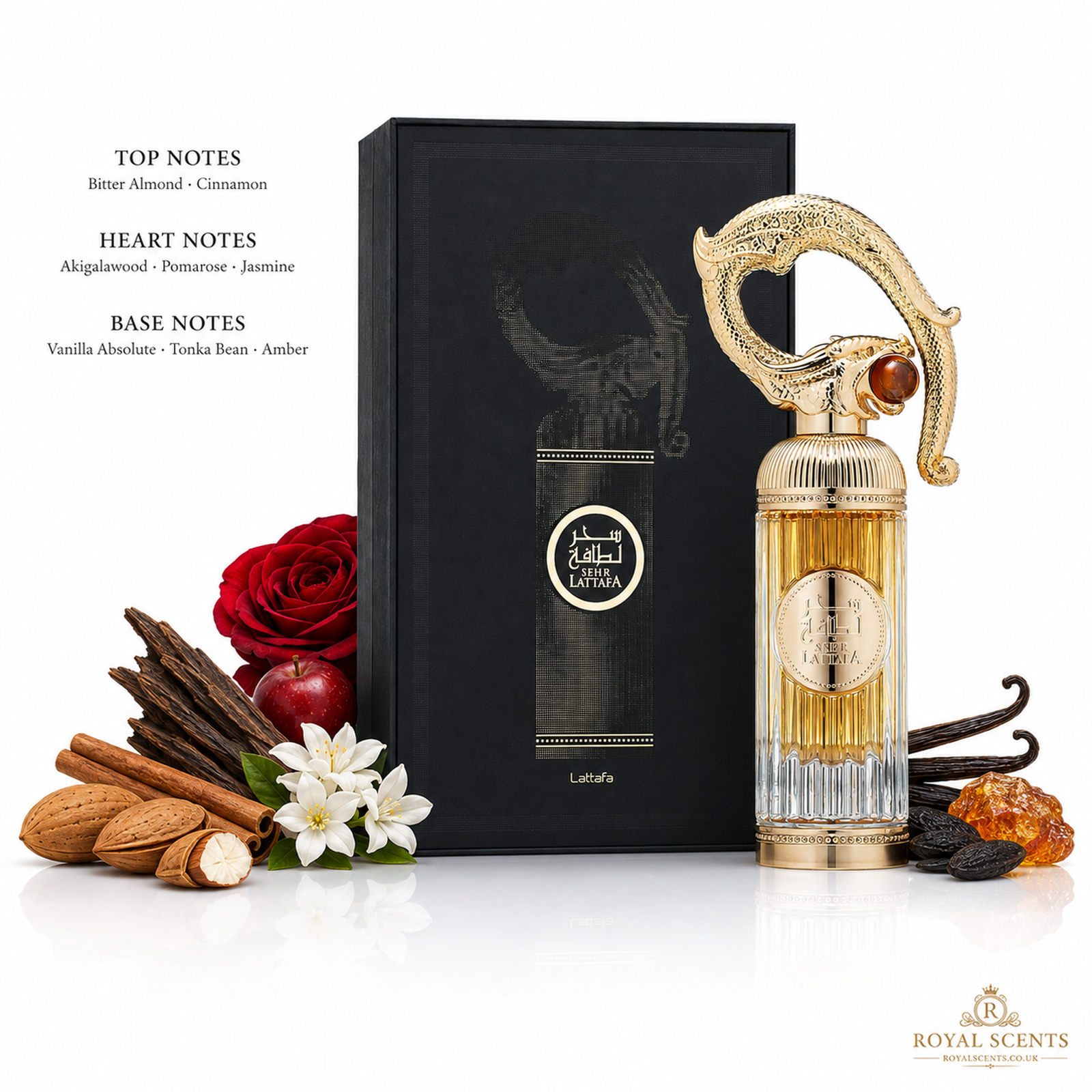 Lattafa Sehr 100ml EDP – Cinnamon, Almond & Vanilla Spicy Gourmand - Image 3