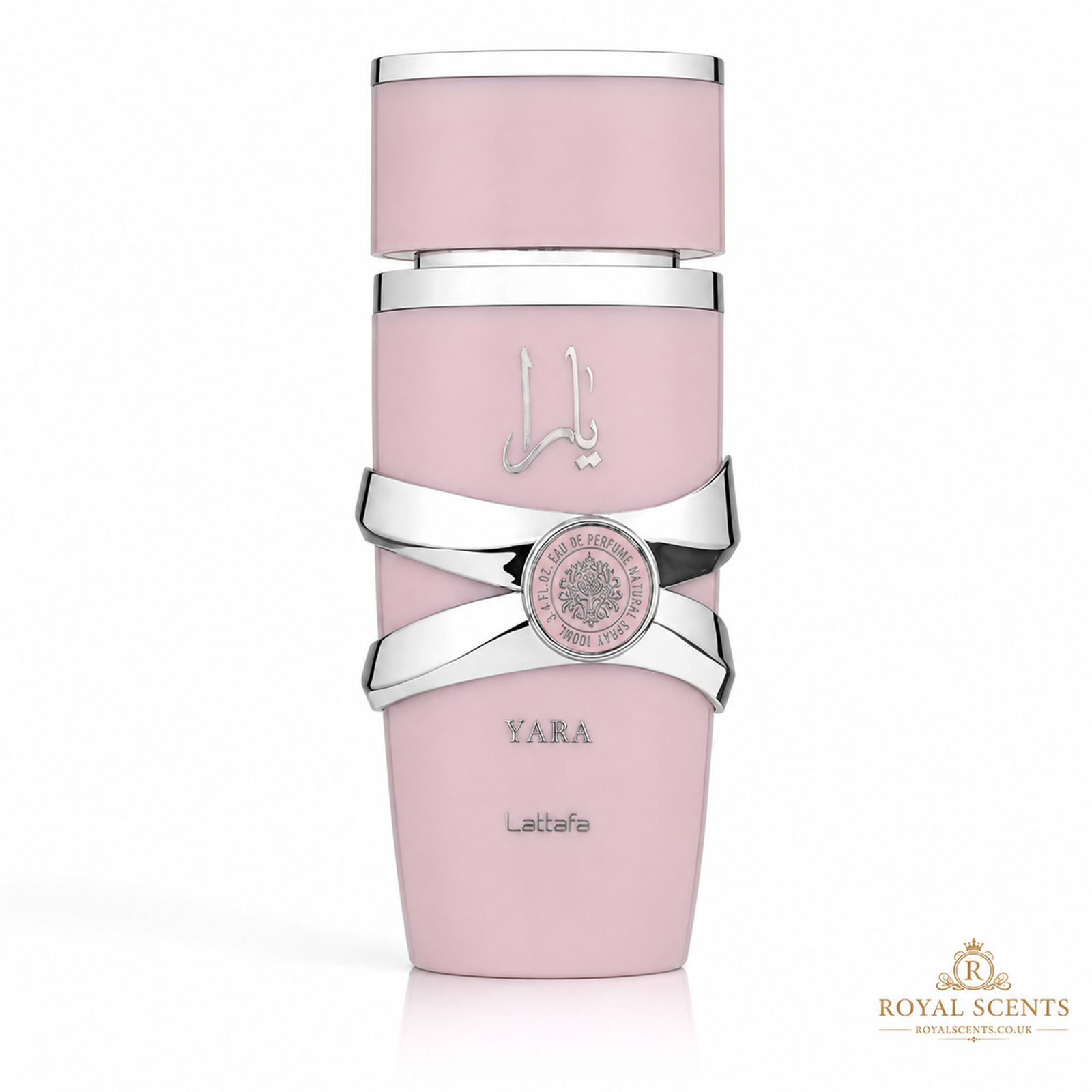 Lattafa Yara 100ml EDP pink bottle – a soft, powdery vanilla and musk scent that can fade faster on dry skin